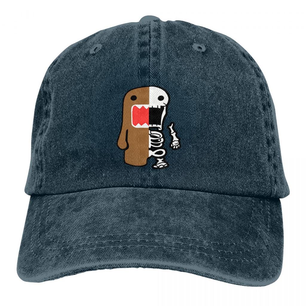 Однотонные папины кепки Domo Скелет Женская шляпа Козырек Бейсболки Domo Kun Кепка с козырьком