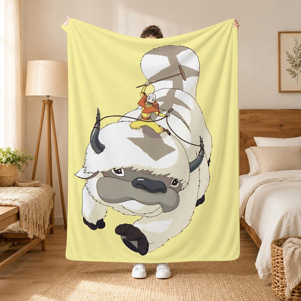 Avatar The Last Airbender Cartoon Throw 240g flannel blanket, suitable for sofas, beds, offices,  exquisite gift blankets