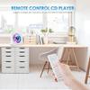 Portable CD player with Bluetooth, desktop CD music player, built-in dual HiFi speakers, supports AUX and USB interfaces, FM radio.