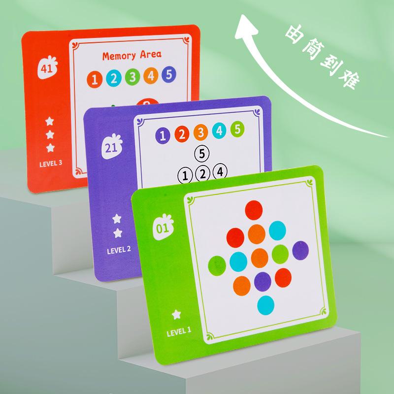 Wooden Bubble Dragon Logic and Memory Training Board for Kids