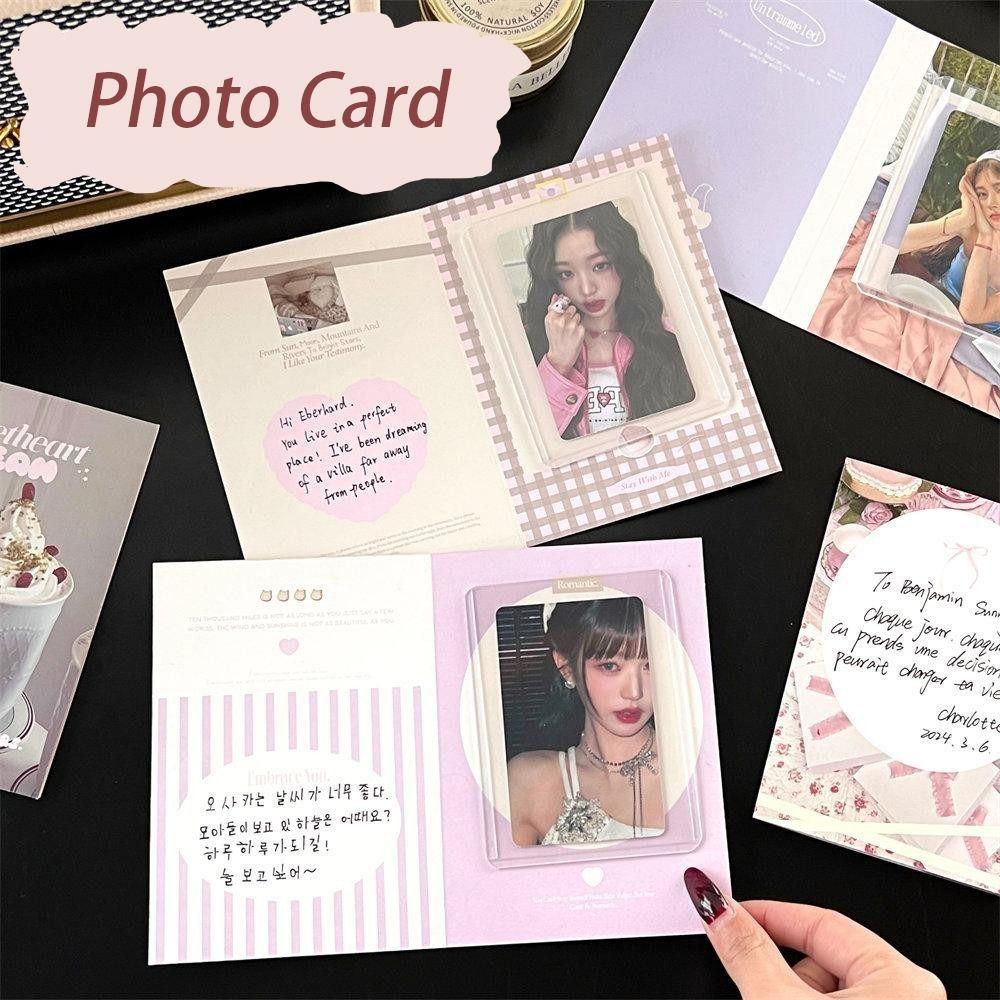 3-дюймовые фотопоздравительные открытки в пасторальном стиле, фотокарточка, подарочная складная открытка