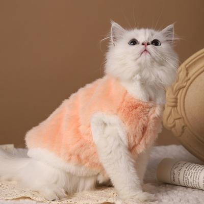 Кошки Пушистый Жилет Зимний Теплый Наряд Кошка Повседневная Одежда Пушистые Питомцы Пальто Милый Свитер для Собаки для Девочки Мальчика Котят Щенков Маленьких Собак