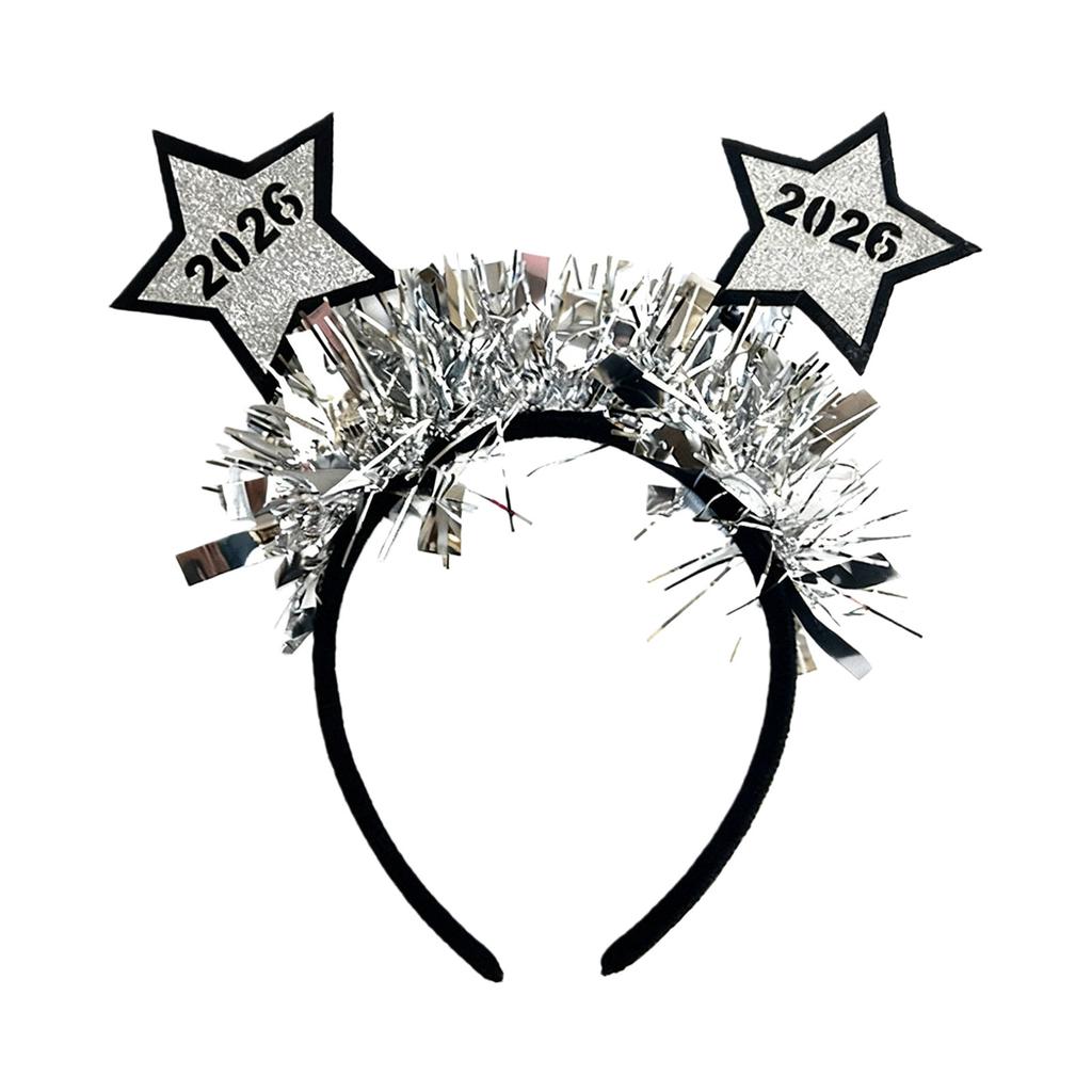 New Year European And American Headband Christmas New Year Gold And Five-Pointed Star Headband