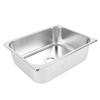 Барная раковина из нержавеющей стали 12,6x10,24x3,94 дюйма Квадратная кухонная раковина Раковина для мытья рук с 40-мм канализацией