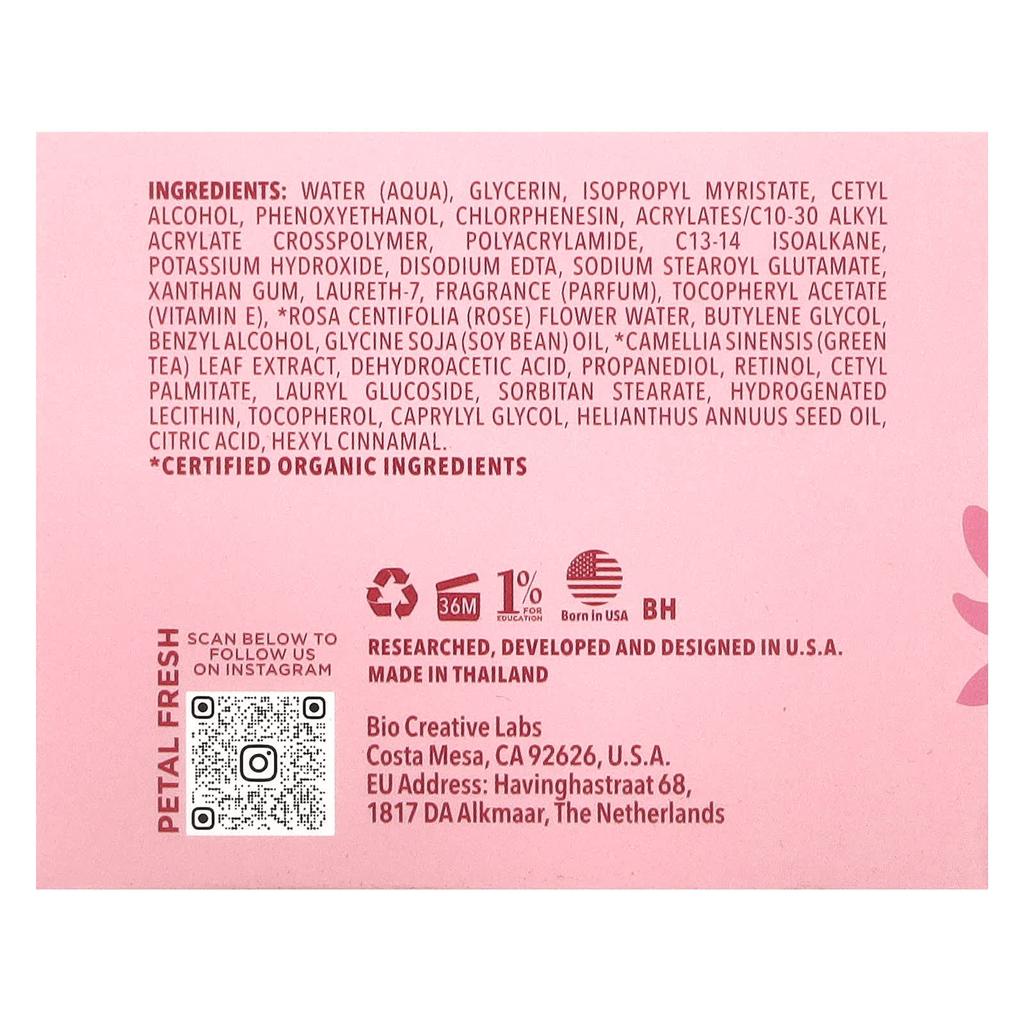 Pure, Rejuvenation Daily Moisturizer, Rose Water, 118Ml(4Fl Oz)