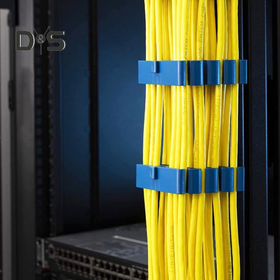 Сетевой кабельный органайзер на 24 слота, прочные инструменты для организации кабелей Ethernet, держатель для проводов Cat 5 Cat 6, стойка для управления