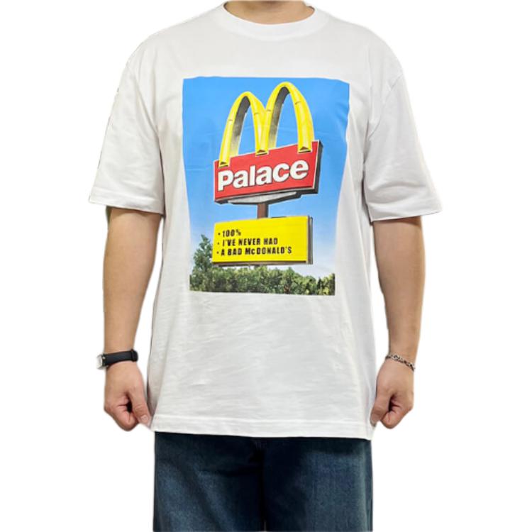 Palace X Футболка с логотипом Макдональдс Белая Мужская P25TS341