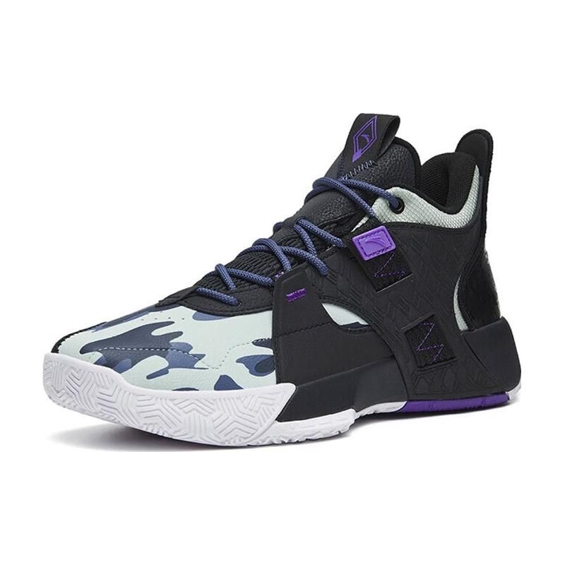 Anta Кроссовки для баскетбола Speedy 2 мужские кроссовки черные белые фиолетовые 112241610-1