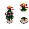 DIY Christmas Tree Handmade Kit Gift Artwork Holiday Decoration Xmas Ornament for Cabinet