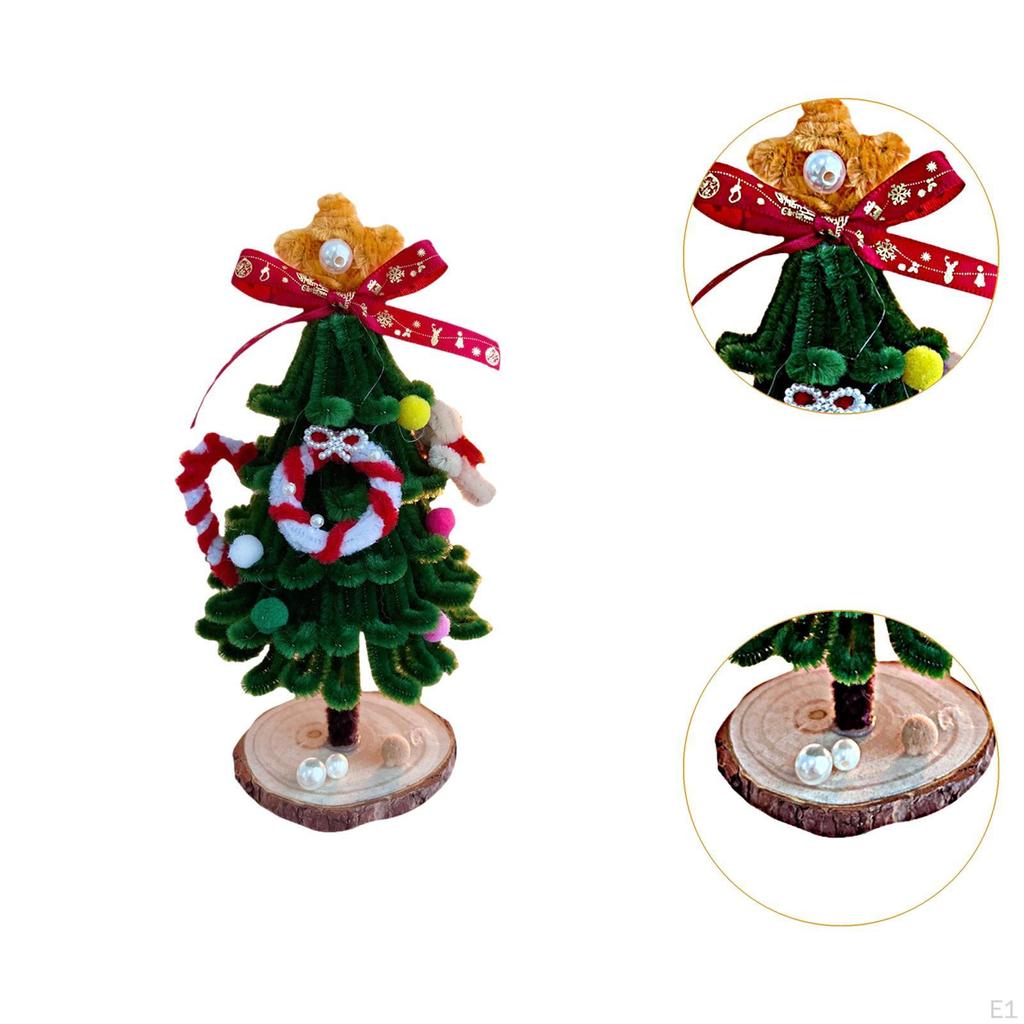 DIY Christmas Tree Handmade Kit Gift Artwork Holiday Decoration Xmas Ornament for Cabinet