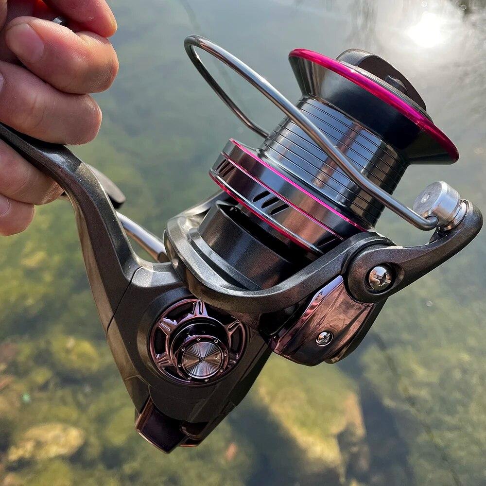 LEO High Strength Fishing Reel Spinning 9000/10000/12000 Series Metal Spool Spinning Reel for Sea Fishing 66lbs Max Drag Metal Deep Line Cup