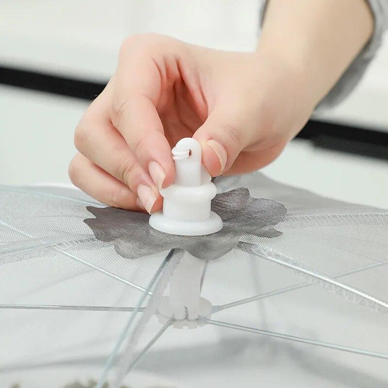 Складные пищевые чехлы, сетка для обеденного стола, домашняя антимоскитная палатка, зонт для пикника, защитная сетка, кухонные принадлежности