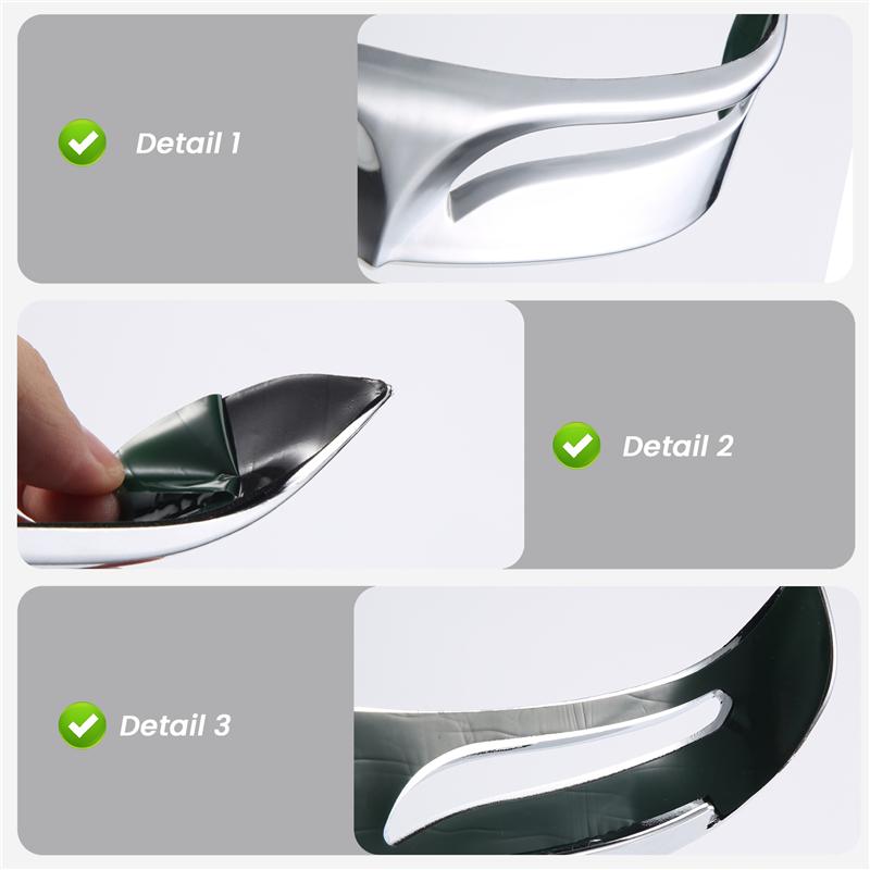 Motorcycle Chrome Rear Mud Flap Trailing Edge Cover Mudguard Flare Trim Tip For 2007-2016 Flstf Softail Fatboy