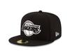 Angeles NBA Black White 59Fifty Fitted Cap (Los Lakers, 7, Black) - &