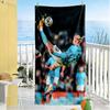 Haaland Fan Beach Towel Quick-Dry Soft Microfiber Comfortable Lightweight Suitable for Swimming, Gym, Camping, Yoga Vacation