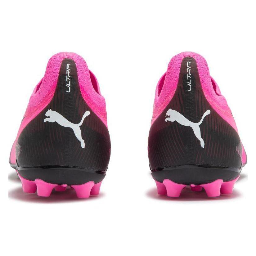 Puma Ultra Ultimate Comfortable Versatile Mg (Rubber Short Stud) Football Shoes Unisex Football Shoes Pink Black White 107749-01