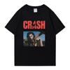 2025 Горячий Новый Charli XCX CRASH Футболка с Круглым Вырезом Оверсайз Летние Короткие Рукава Мужские Женские 100% Хлопок Большие Размеры Топы