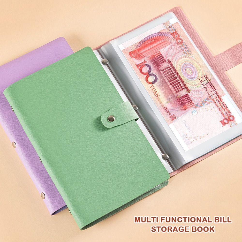 PU Cash Deposit Book 20Sheets Budget Binder Funny Storage Book  Children
