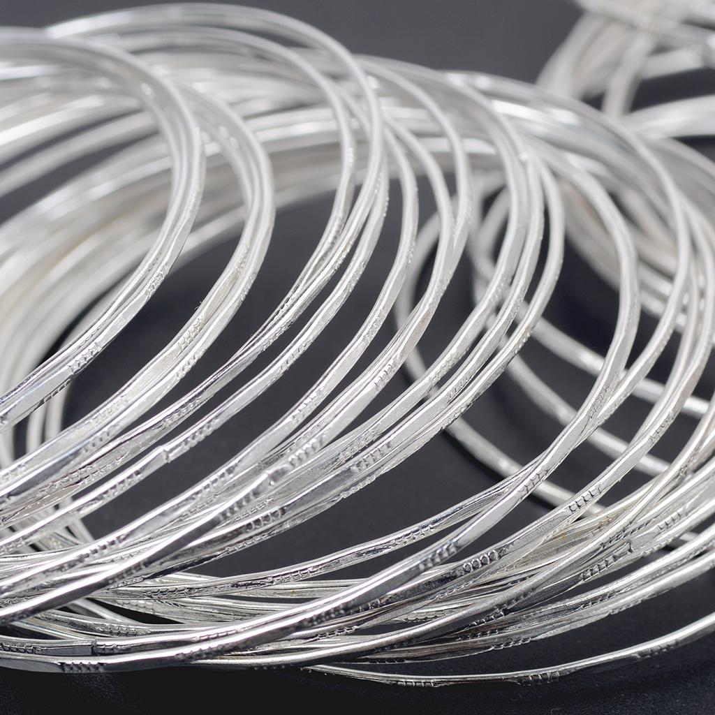 50pack Ethnic Tribal Thin Bracelet Stackable Cuff Bangle Wristband Set