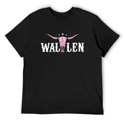 Wallen Western Розовая футболка аниме футболки для мальчика оверсайз с графикой синий архив однотонные белые футболки мужские