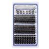 DIY False Eyelashes 12-18mm Mix Long 168pcs Cluster Lashes D Curl Winged Cat Fox Eye Individual Lash Extensions Makeup Supplies