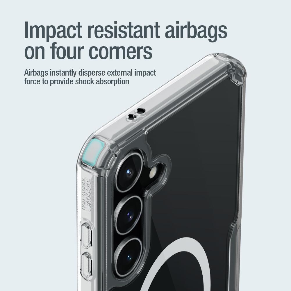 Nillkin Nature Pro Shockproof Case with Magnetic Ring for Samsung Galaxy S24+ - White