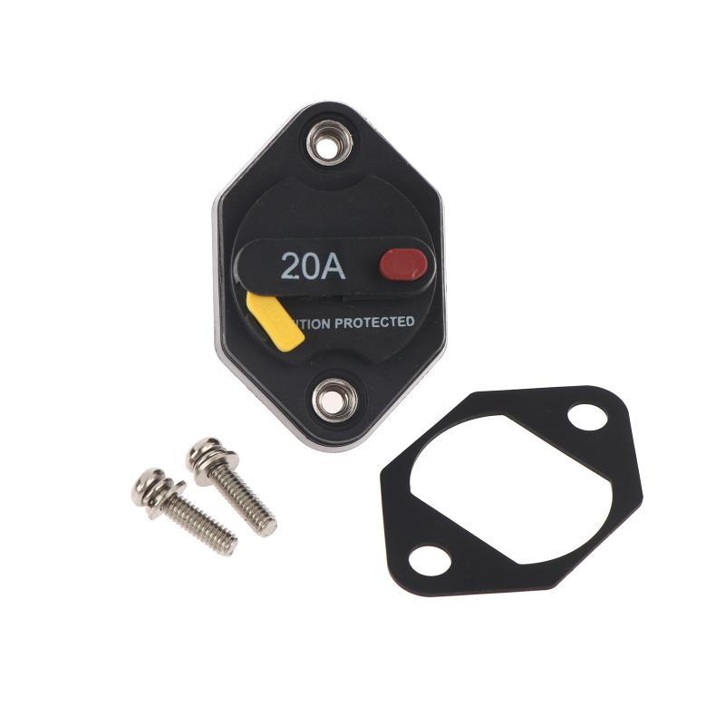 20A 30A 40A 50A 60A Caravan Manual Reset Waterpoof Car/Boat Current Overload Protector Bimetal Automobile Circuit Breakers