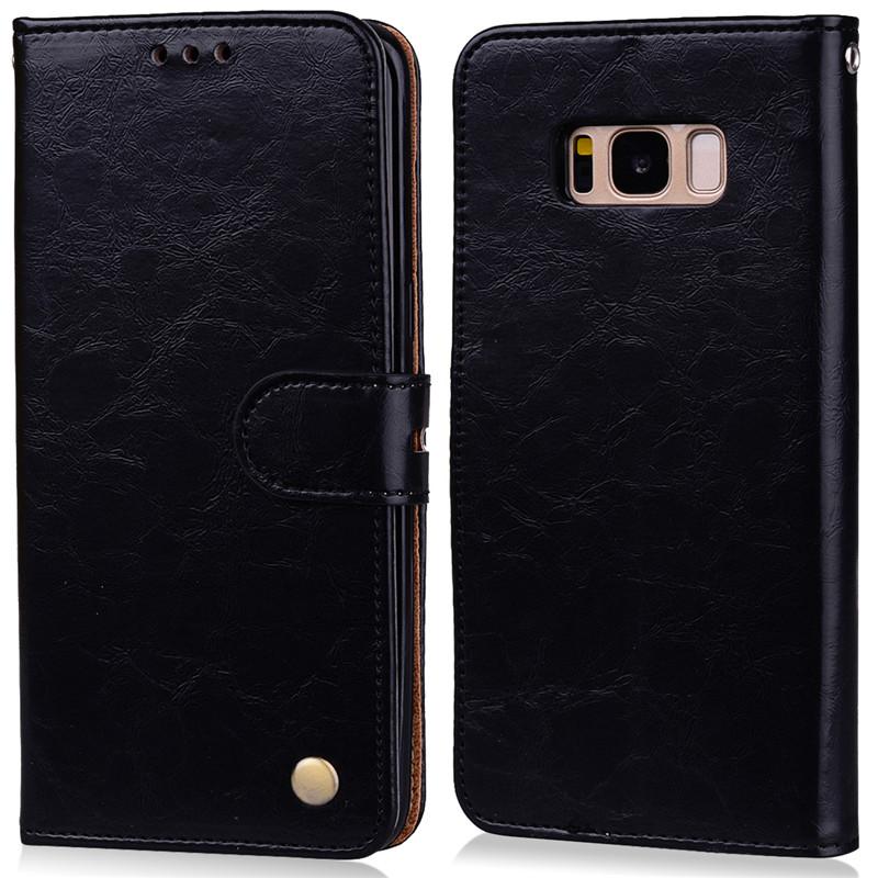 Высококачественный чехол-книжка бизнес-типа из искусственной кожи для Samsung Galaxy Силиконовый чехол Обложка книги Coque Fundas с подставкой для карточек Чехлы для телефонов