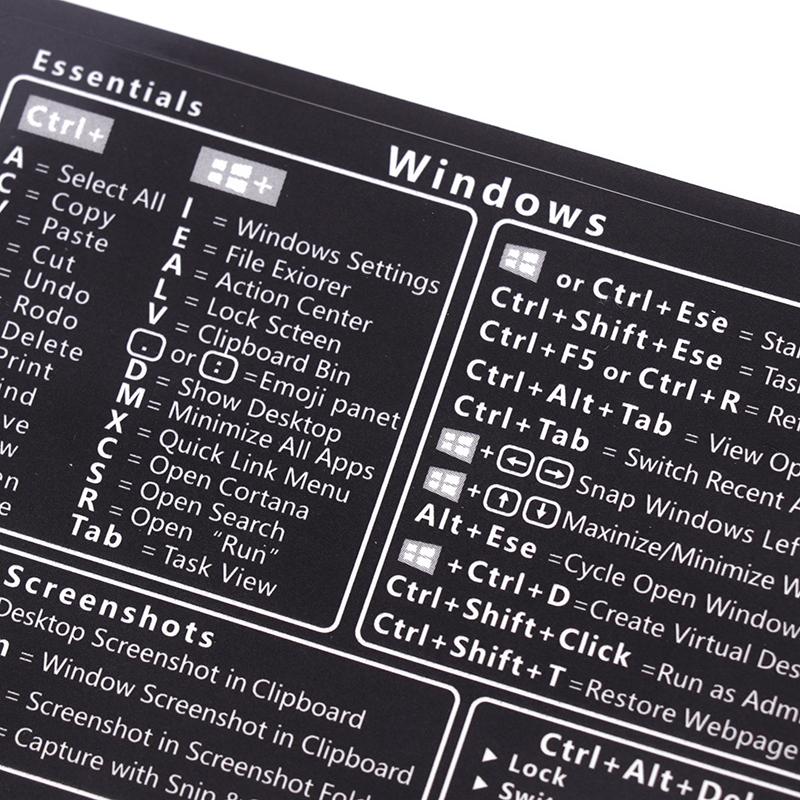 2 шт. Windows/Word справочная клавиатура компьютер ярлык наклейки клейкие съемные наклейки для быстрого справочника клавиатура руководство