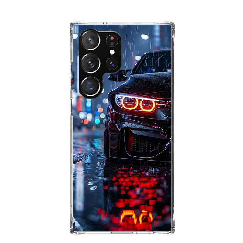 Черно-белый Спортивный для B-BMW Чехол для телефона Для Samsung Galaxy S26 Ultra S23 S24 S25 Edge S20 FE S21 S22 Plus Мягкий Чехол с принтом