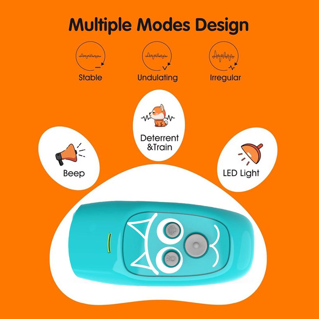 Ультразвуковой отпугиватель собак, портативное устройство для отпугивания собак, устройство против лая собак, портативное устройство для контроля лая собак со светодиодной подсветкой
