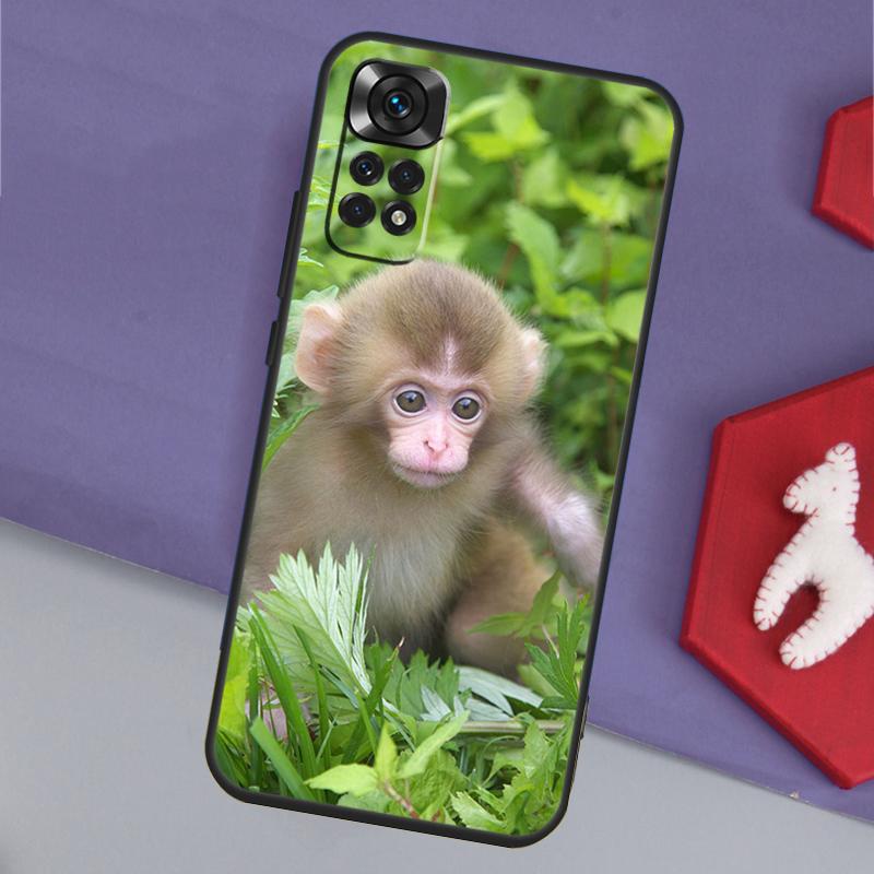 Cute Baby Monkey Animal Funda For Xiaomi Redmi Note 14 Pro 13 12 11 9 10 9S 10S 11S 12S Redmi 14C 10C 12C 13C Case