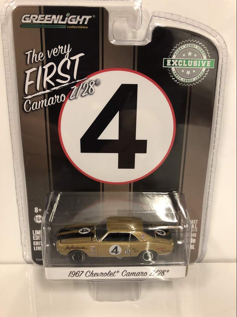 1967 Chevrolet Camaro 4 Johnny Moore Aero Chevrolet Hobby Exclusive Diecast Model Car by Greenlight 30001 Z/28 1/64
