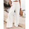 Casual Elastic High Waist Wide Leg Pants