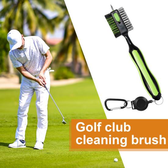 Щетка для гольф-клубов Инструмент для чистки гольф-клубов с магнитным выдвижным карабином Гольф