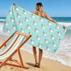 Cute Cat and Sun Pattern Beach Towel Beach towel quick-drying for travel outdoor sports jogging beach and swimming