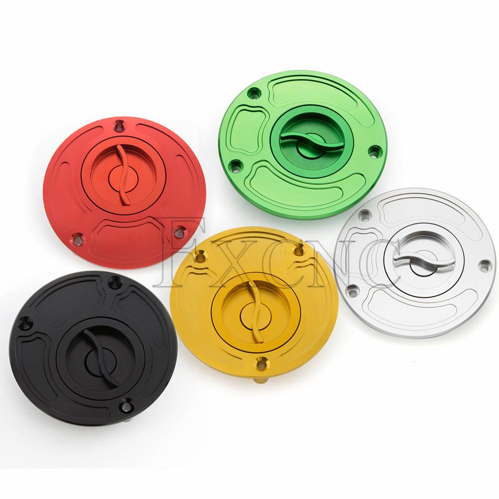 CNC Fuel Gas Cap Keyless For Honda CBR600 F4i CBR954RR CBR900RR CBR600RR CBR1000RR CBR1100XX Hornet CB600F CB500 CBF1000 RVF400