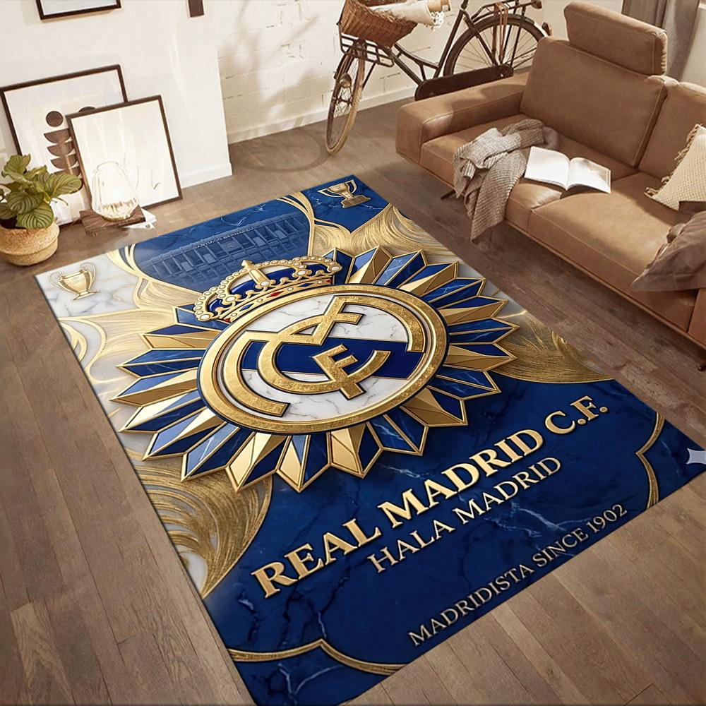 Real Madrid Floor Rug Office Rug Design For Study Room Dormitory Hallway Playrooms Antislip Carpet Office Home Decor Spiritual Gift