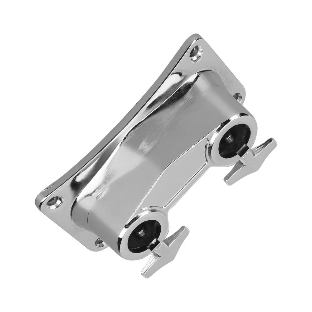 Silver Drum Mounting Bracket Metal Mount Bracket Sturdy Bass Drum Bracket Drum Set Accessory