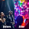 2 Pack Disco Ball Light Disco Ball Diffuser Colorful Rotating Magic Ball Lamp Bulb Rotating Stage Plug in Rotating Stage Lights with E27 Sockets LED