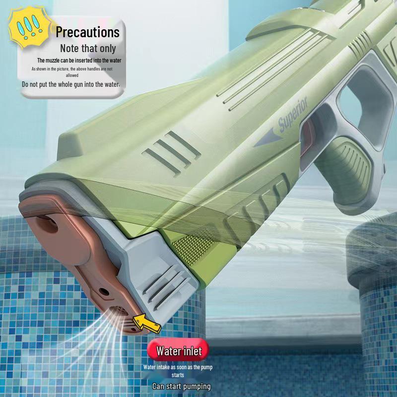 Cross-Border Large Capacity Automatic Water Absorption Electric Water Gun with Strong Battery Life