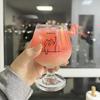 Korean Style Cute Puppy Glass Goblet: Dessert, Wine, Juice, Sparkling Water Cup