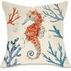Summer Hot Style Ocean Style Pillow Beach Shell Pattern Blue Pillow Case Home Sofa Pillow Case Cushion Cover