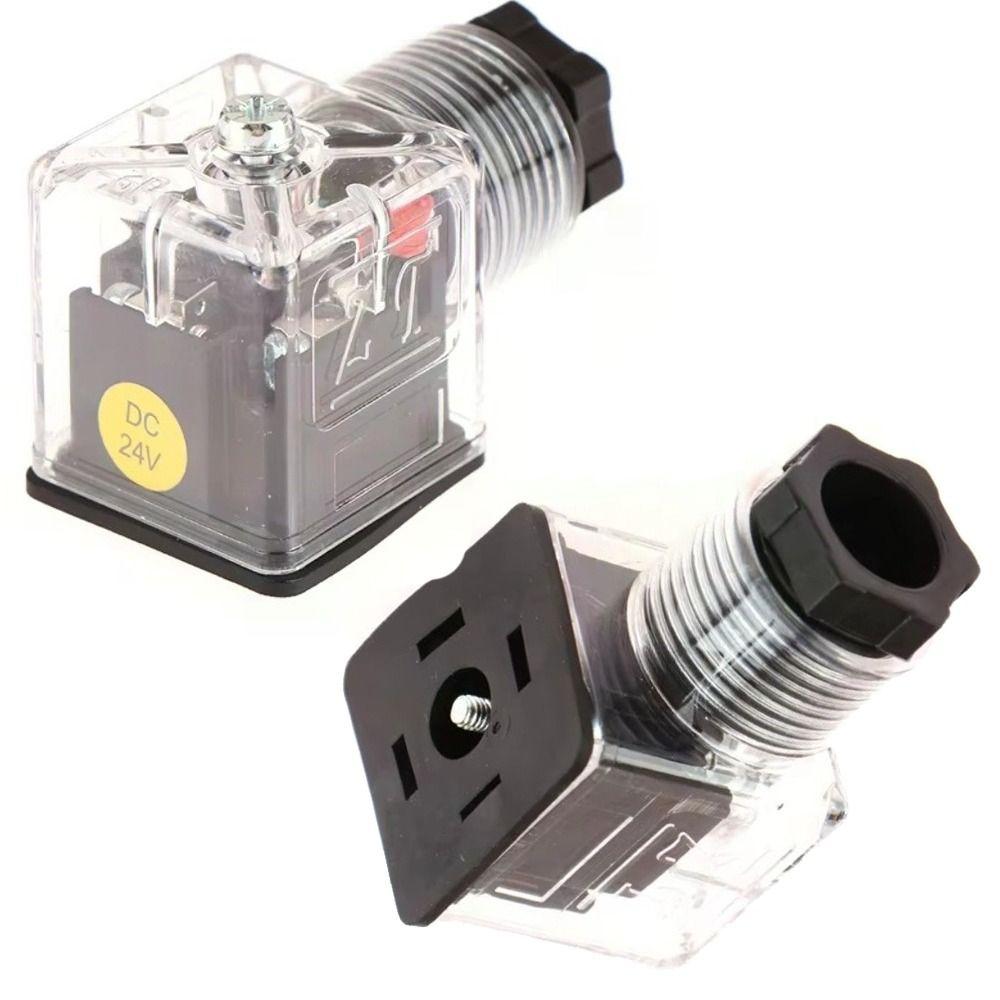 With Lamp Plug Hydraulic Solenoid Valve Plug Universal Accessories Electrical Connections