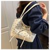 Сладкая сумка подмышку Французская сумка подмышку Модная сумка на плечо с бантом и лентой Женская