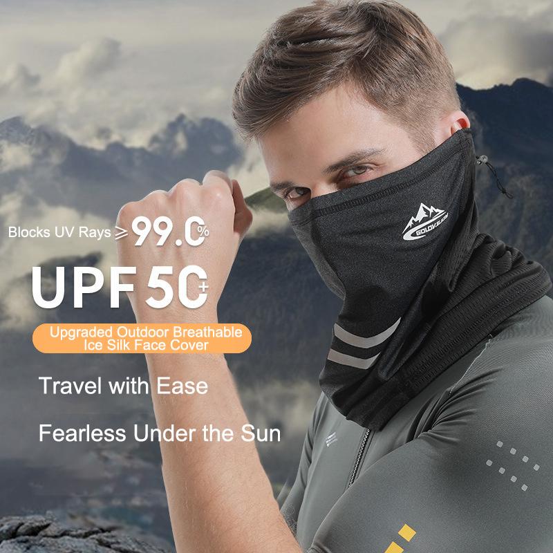 Summer Sun Protection Icy Silk Cycling Face Mask Reusable Face Scarf Mask For Outdoor Fishing Cycling