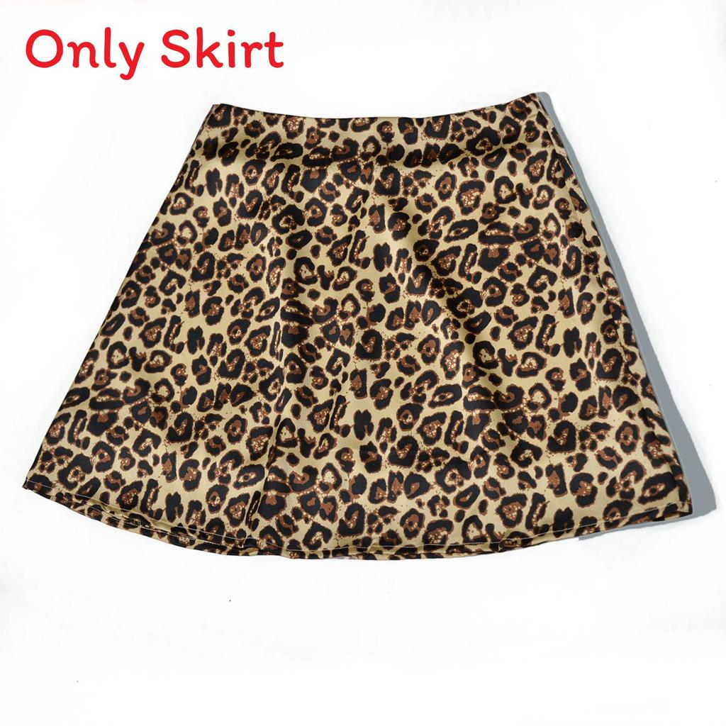 Satin Floral Print Short Skirt With High Waist Zipper For Spring Fashion Women