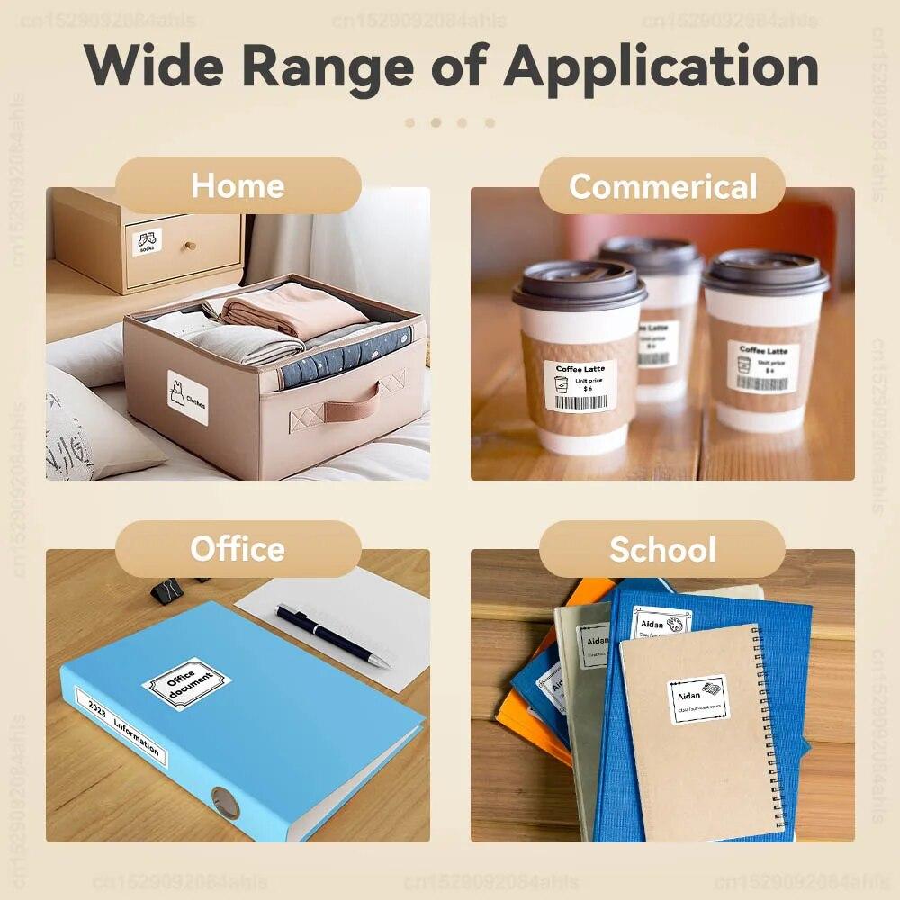 P50 Thermal Label Printer Similar To E210 M110 Adhesive Sticker Printer for Mobile Computer Mini Barcode Printer Portable Maker