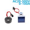 22MM 0-100A Digital Ammeter Current Meter/Voltage Meters Indicator Led Lamp Square Signal Light AC20-500V