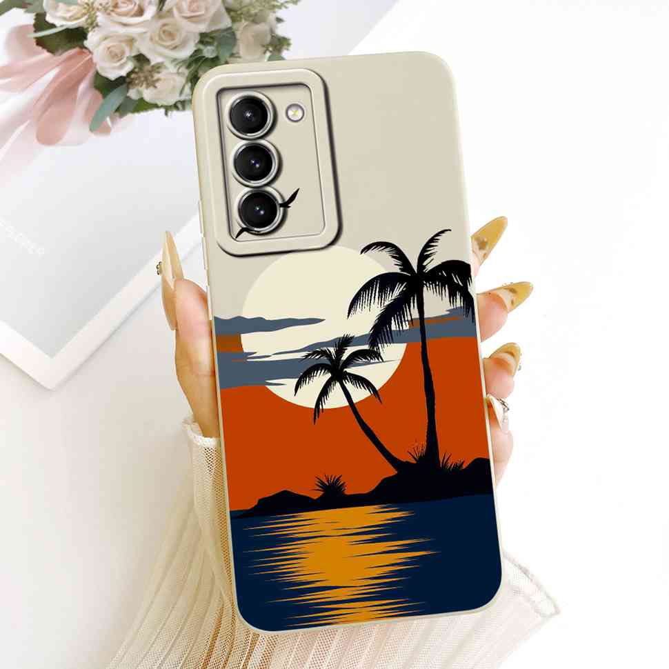 Чехол для Samsung Galaxy S21 5G Новый дизайн Цветочный принт Мягкий силиконовый чехол для Samsung S21 5G SM-G991B SM-G991B/DS Чехлы для телефона